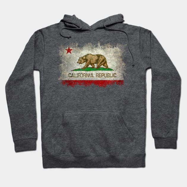 Vintage California Republic Flag Hoodie by Sterling